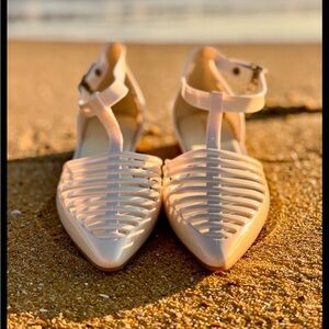 Jeffrey Campbell White Strappy Sandals